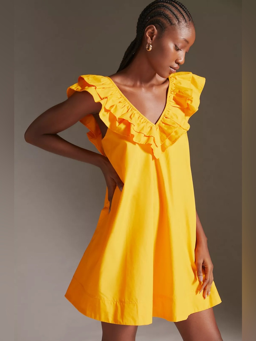 Maeve Ruffle Tunic Mini Dress - Picture 4 of 8